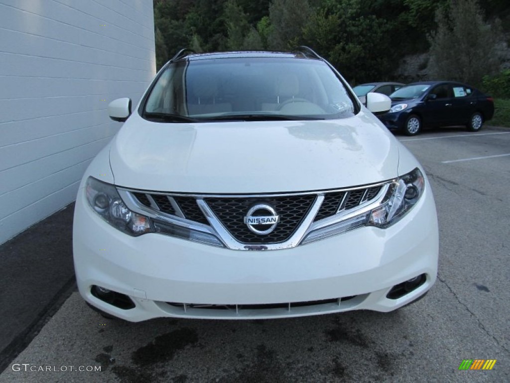 2011 Murano SV AWD - Glacier White Pearl / Beige photo #6