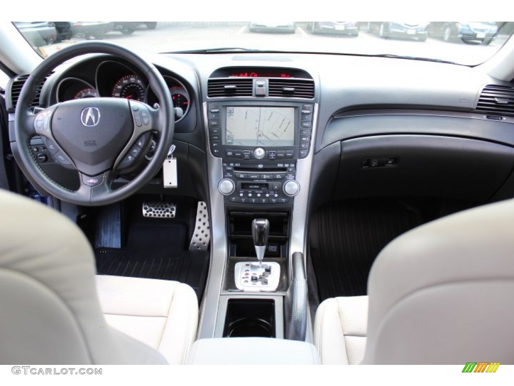 2007 Acura TL 3.5 Type-S Taupe/Ebony Dashboard Photo #69480838