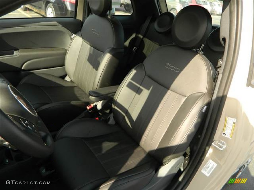 Pelle Nera/Nera (Black/Black) Interior 2012 Fiat 500 Sport Photo #69481609