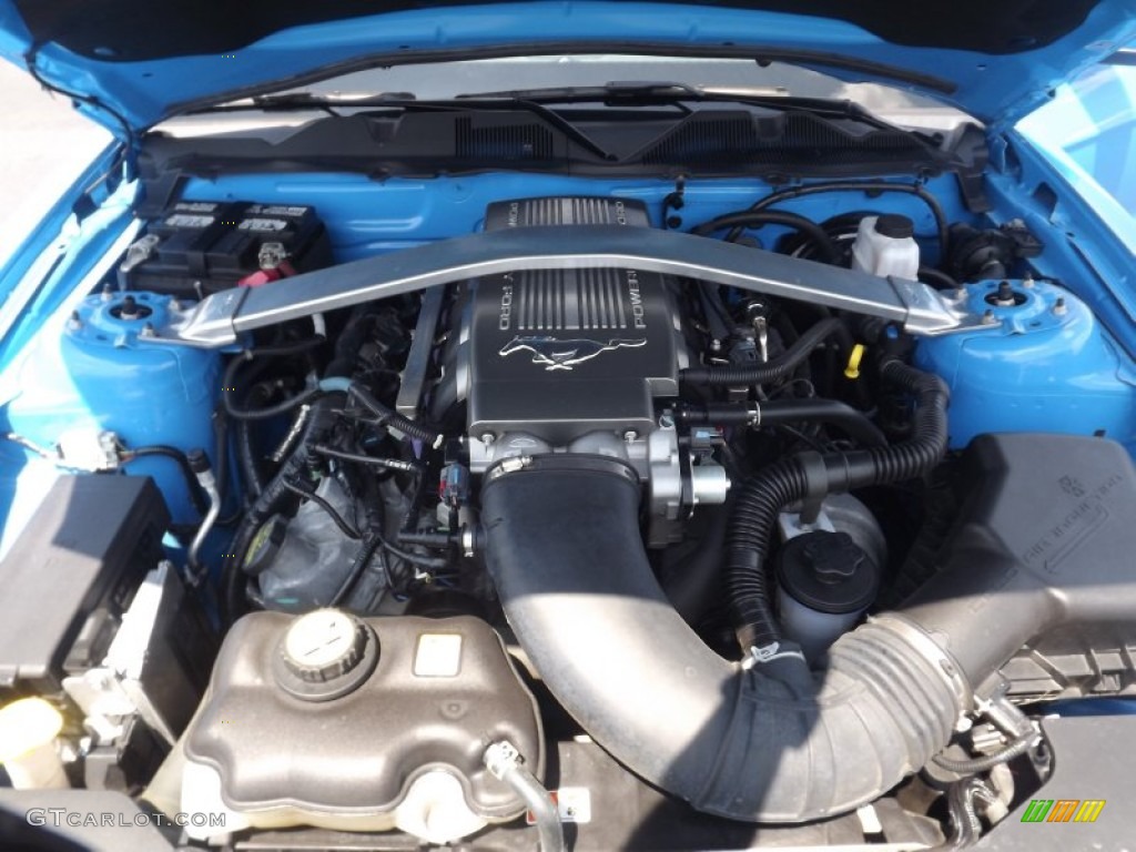 2010 Mustang GT Premium Coupe - Grabber Blue / Charcoal Black/Grabber Blue photo #18