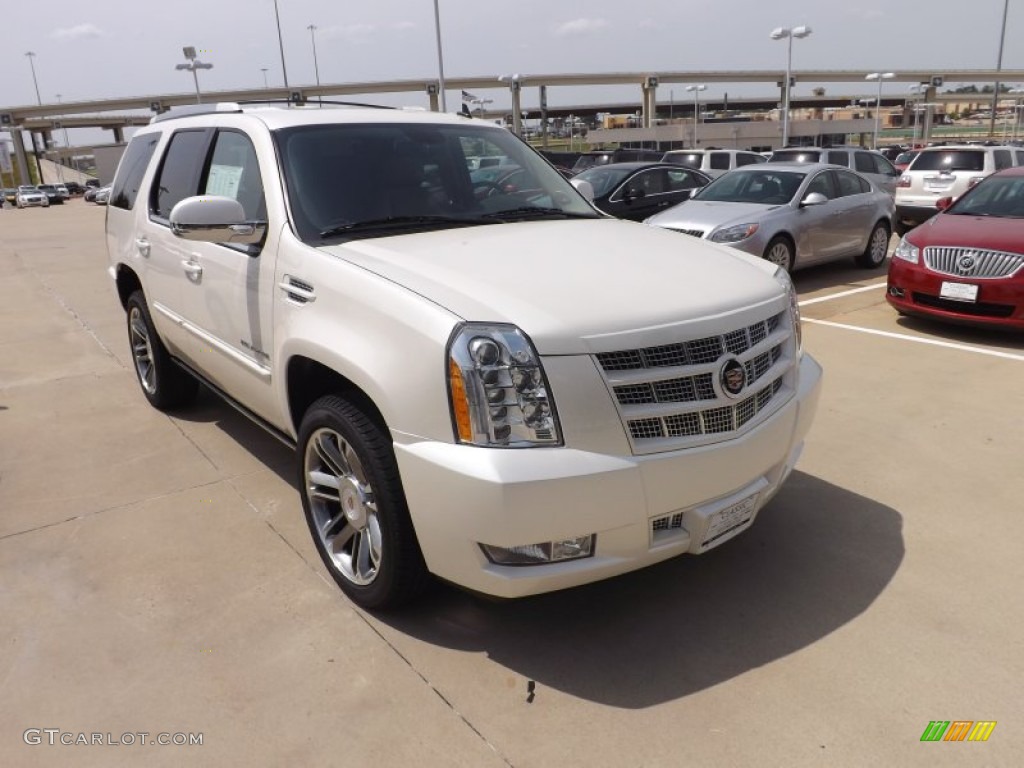 2013 Escalade Premium - White Diamond Tricoat / Cashmere/Cocoa photo #6