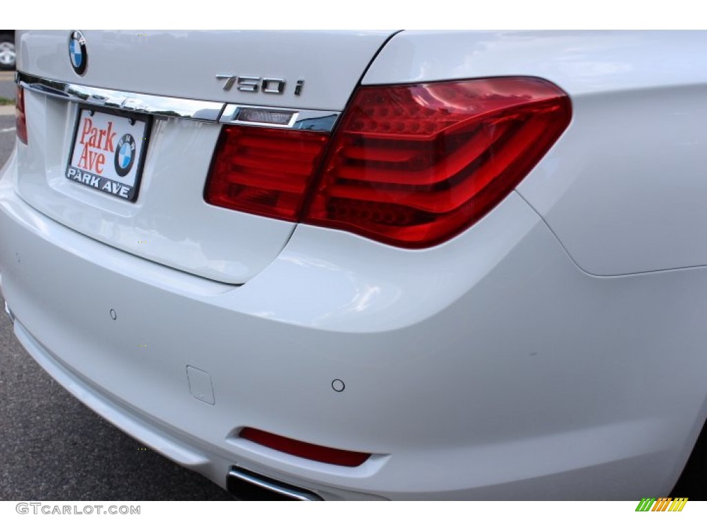 2012 7 Series 750i xDrive Sedan - Mineral White Metallic / Oyster photo #22