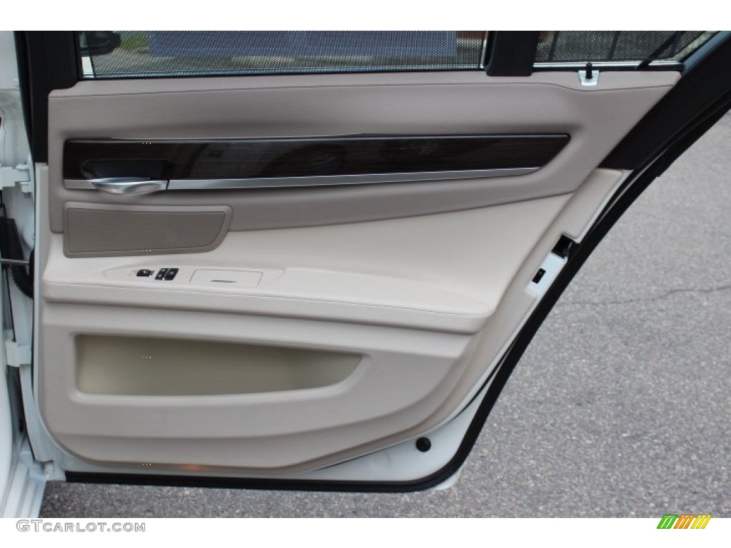 2012 7 Series 750i xDrive Sedan - Mineral White Metallic / Oyster photo #23