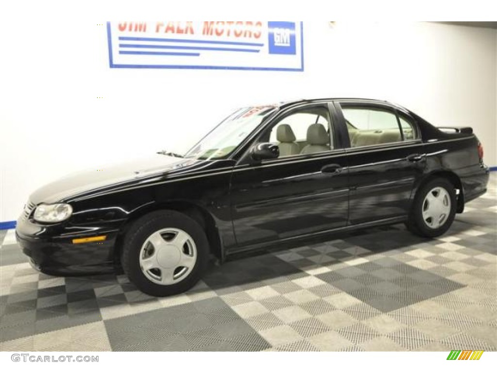 2000 Malibu LS Sedan - Black / Neutral photo #1