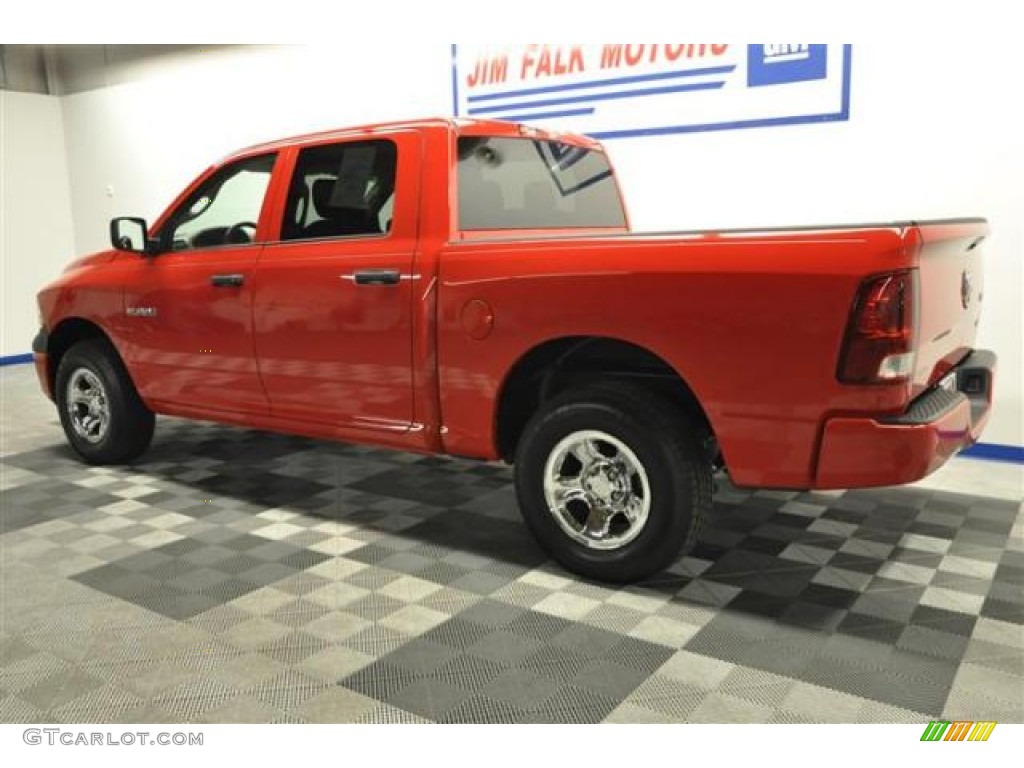 2009 Ram 1500 SLT Crew Cab 4x4 - Flame Red / Dark Slate/Medium Graystone photo #6