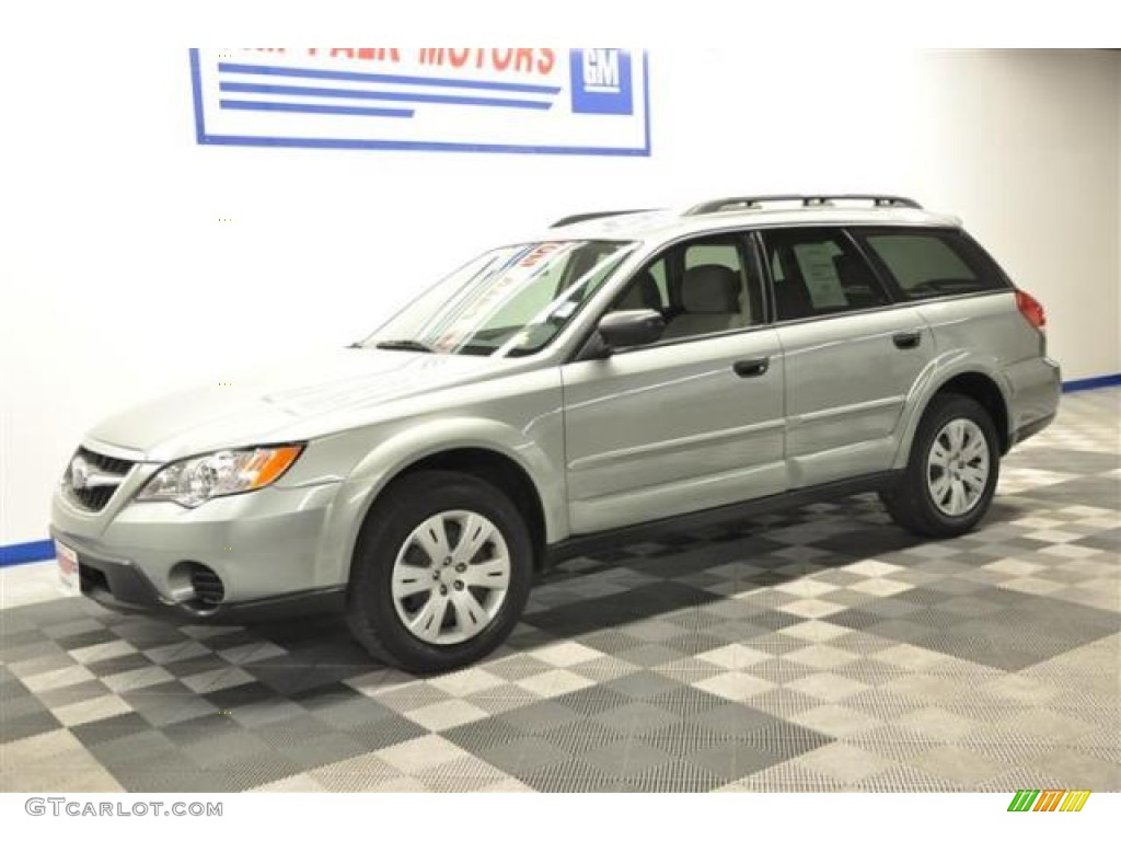 2009 Outback 2.5i Wagon - Quartz Silver Metallic / Warm Ivory photo #1