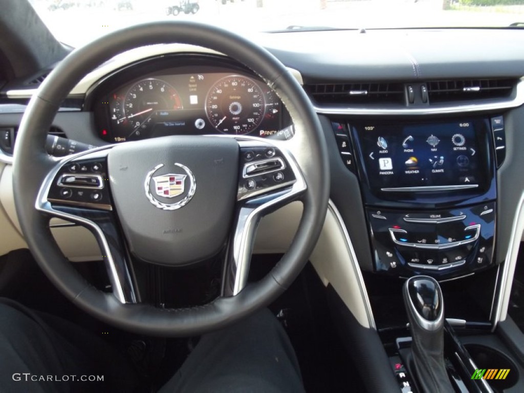 2013 Cadillac XTS Platinum FWD Jet Black/Light Wheat Opus Full Leather Dashboard Photo #69485761
