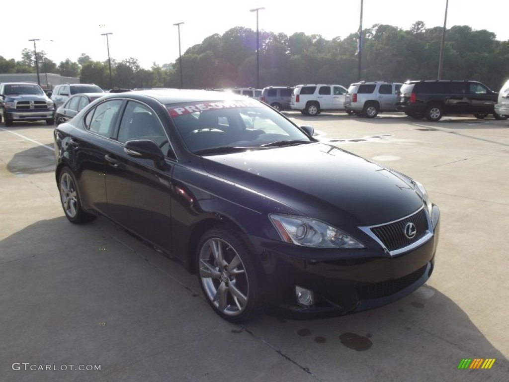 2009 IS 250 - Obsidian Black / Black photo #2