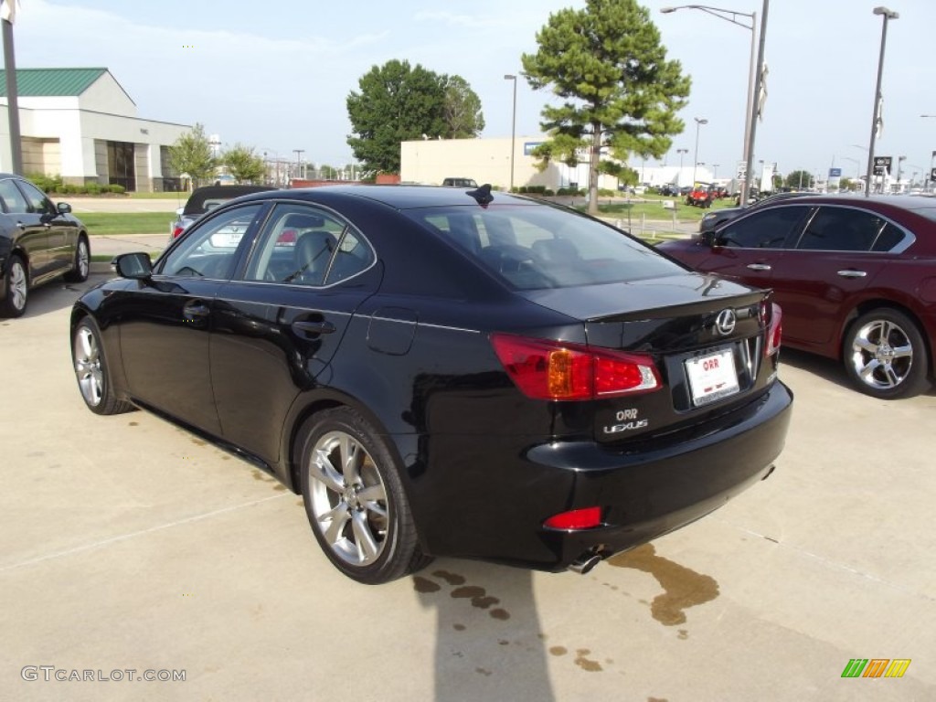 2009 IS 250 - Obsidian Black / Black photo #4