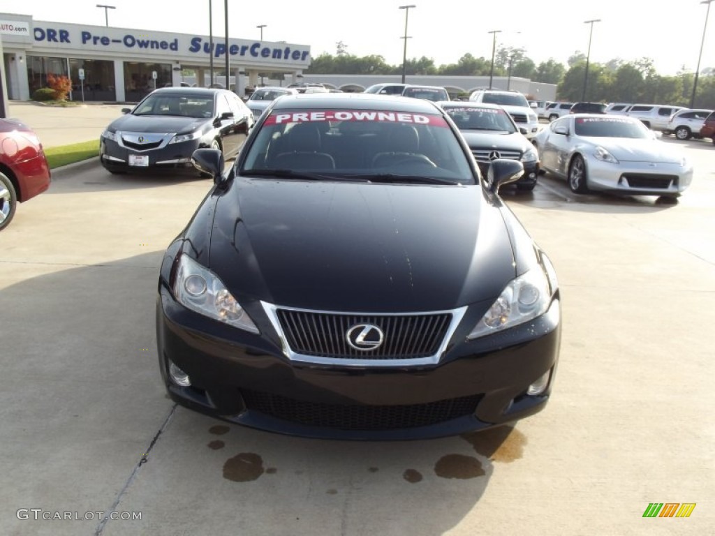 2009 IS 250 - Obsidian Black / Black photo #7