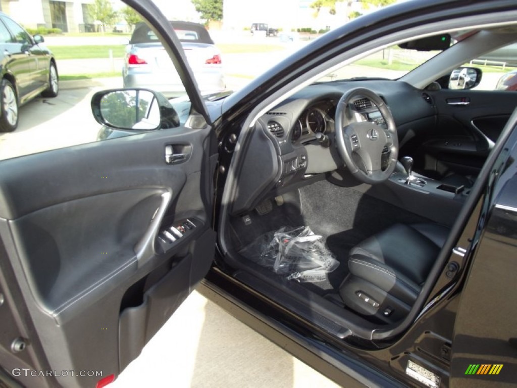 2009 IS 250 - Obsidian Black / Black photo #9