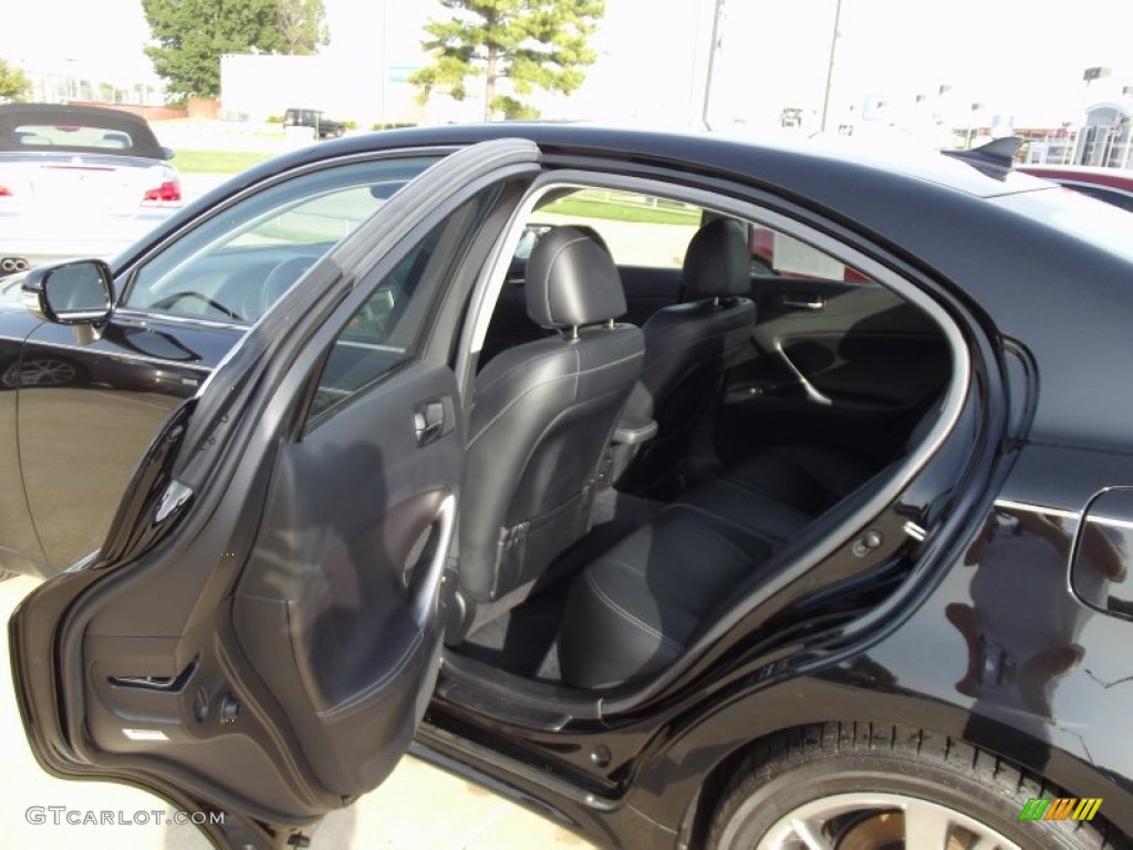 2009 IS 250 - Obsidian Black / Black photo #10