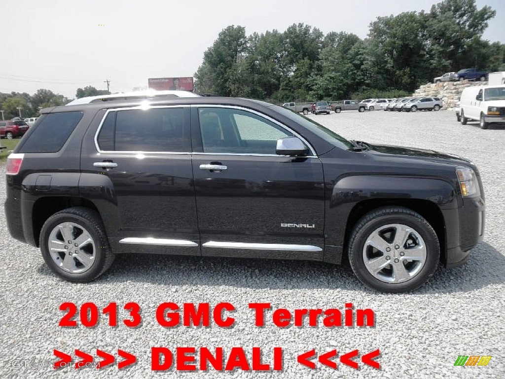 2013 Terrain Denali - Carbon Black Metallic / Jet Black photo #1