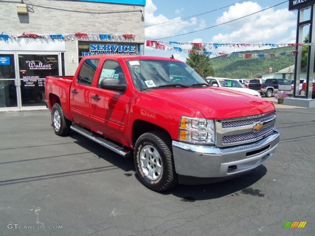 2012 Silverado 1500 LT Crew Cab 4x4 - Victory Red / Ebony photo #8