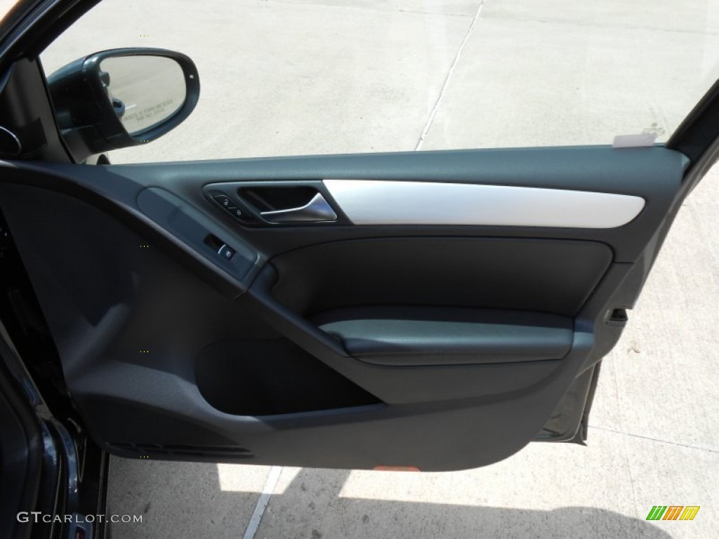 2013 GTI 4 Door Autobahn Edition - Carbon Steel Gray Metallic / Titan Black photo #11
