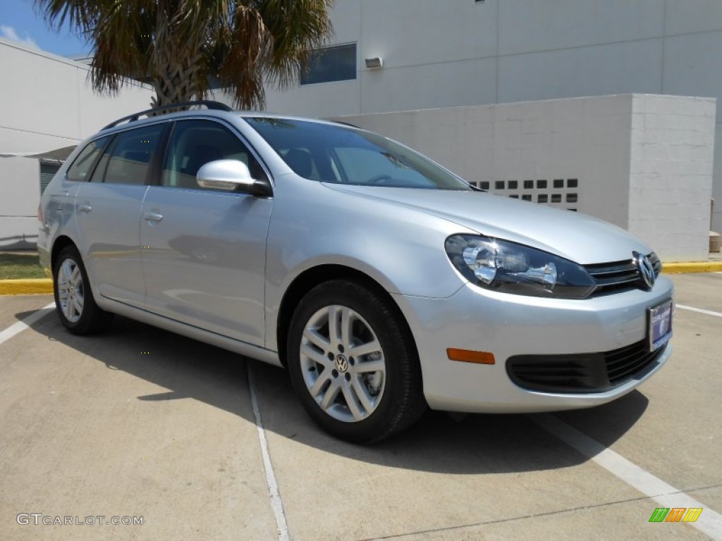 2013 Jetta TDI SportWagen - Reflex Silver Metallic / Titan Black photo #1