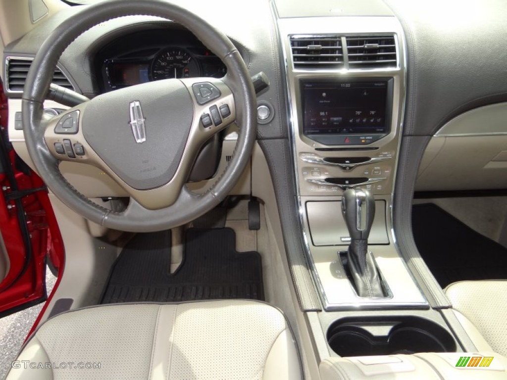 2011 Lincoln MKX FWD Medium Light Stone Dashboard Photo #69492229