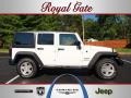 2013 Bright White Jeep Wrangler Unlimited Sport S 4x4  photo #1