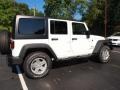 2013 Bright White Jeep Wrangler Unlimited Sport S 4x4  photo #3