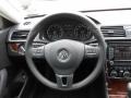 Titan Black 2013 Volkswagen Passat 2.5L SEL Steering Wheel