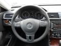 Titan Black 2013 Volkswagen Passat 2.5L SEL Steering Wheel