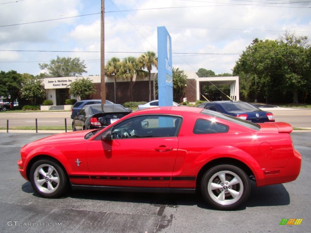 2007 Mustang V6 Premium Coupe - Torch Red / Dark Charcoal photo #5