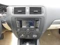 2012 Volkswagen Jetta 2 Tone Cornsilk/Black Interior Controls Photo