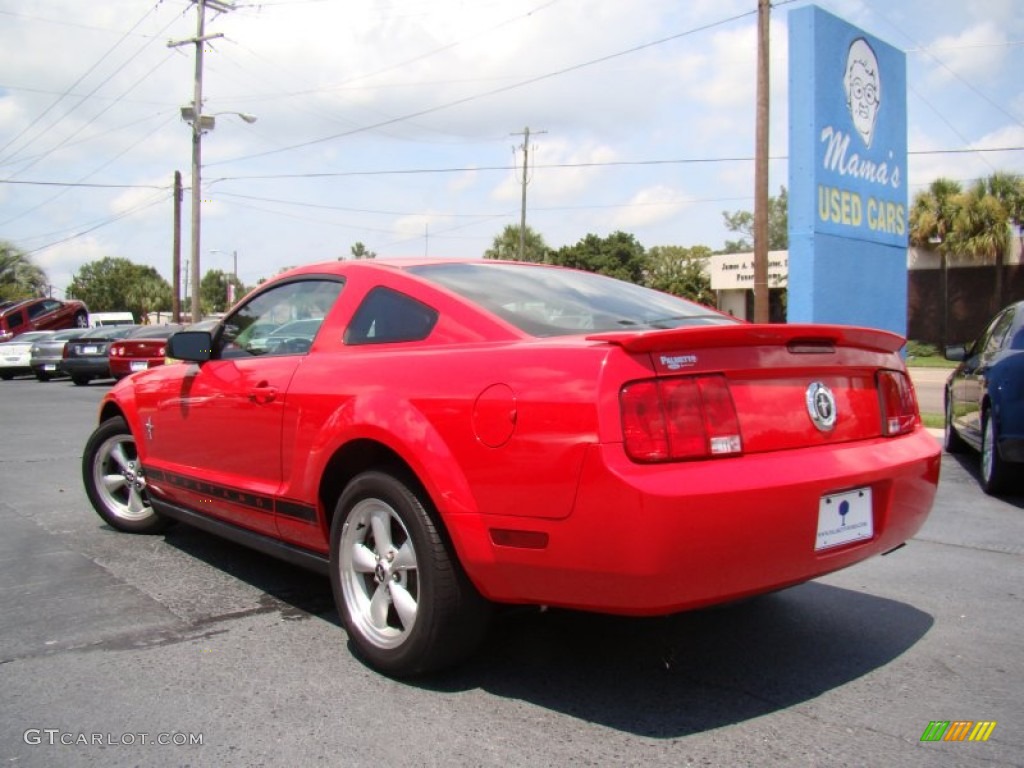 2007 Mustang V6 Premium Coupe - Torch Red / Dark Charcoal photo #25