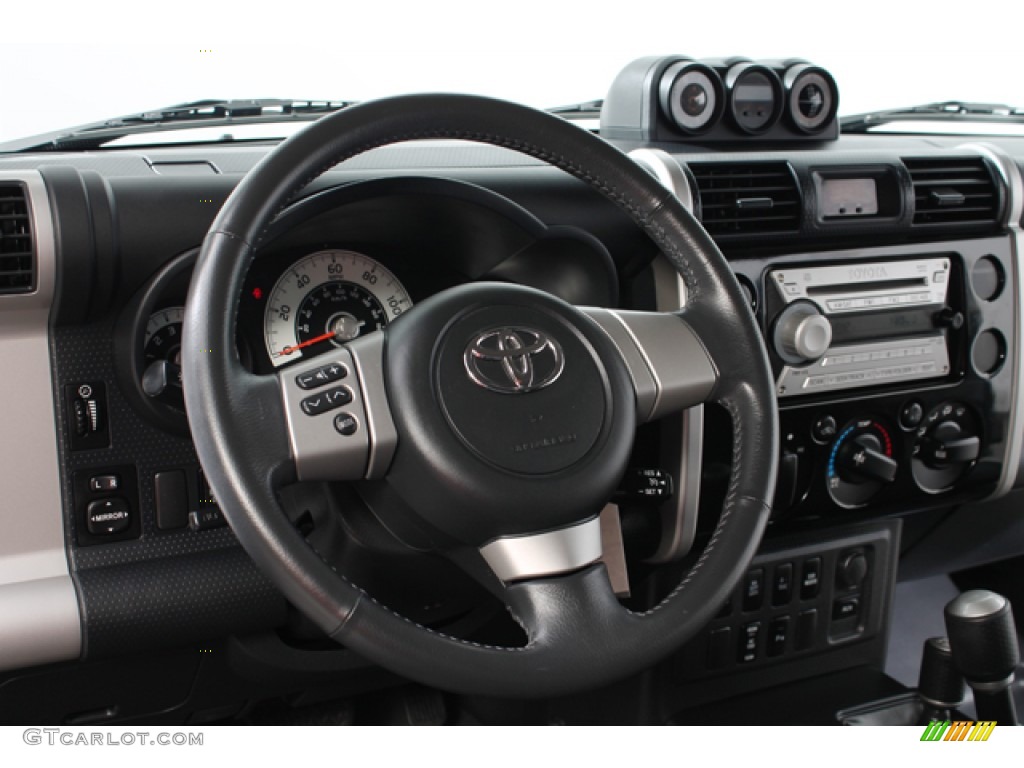 2010 Toyota FJ Cruiser 4WD Dark Charcoal Steering Wheel Photo #69495250