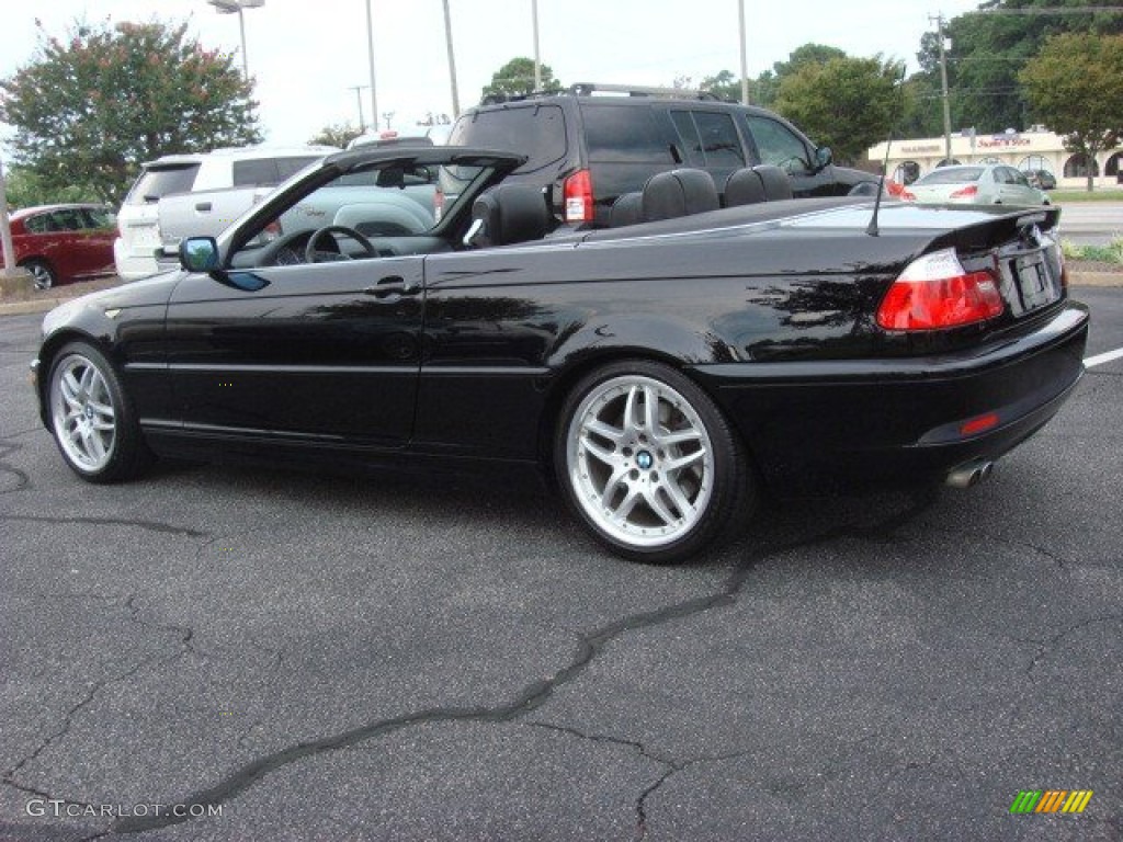 2006 3 Series 330i Convertible - Jet Black / Black photo #5