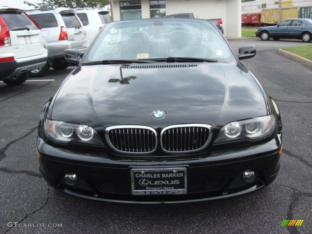 2006 3 Series 330i Convertible - Jet Black / Black photo #8