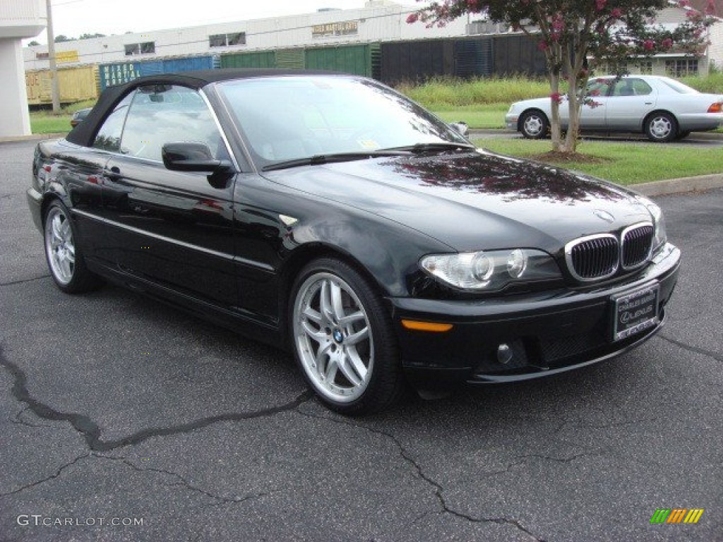 2006 3 Series 330i Convertible - Jet Black / Black photo #25