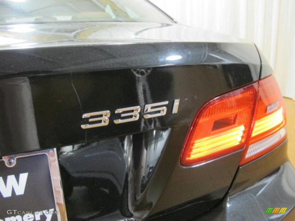 2009 3 Series 335i Coupe - Jet Black / Saddle Brown Dakota Leather photo #9