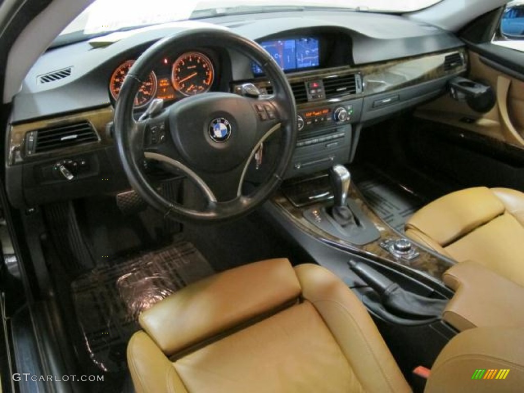 2009 3 Series 335i Coupe - Jet Black / Saddle Brown Dakota Leather photo #17