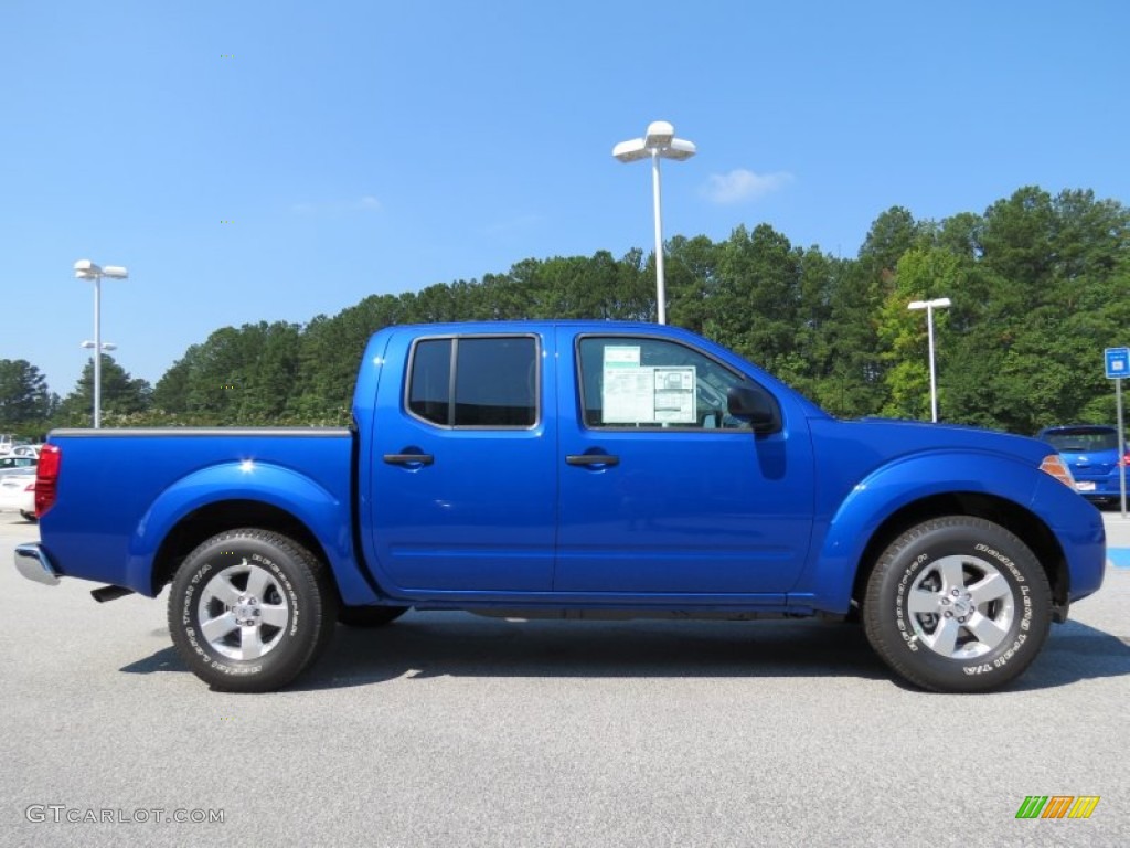Metallic Blue 2012 Nissan Frontier SV Crew Cab Exterior Photo #69499975