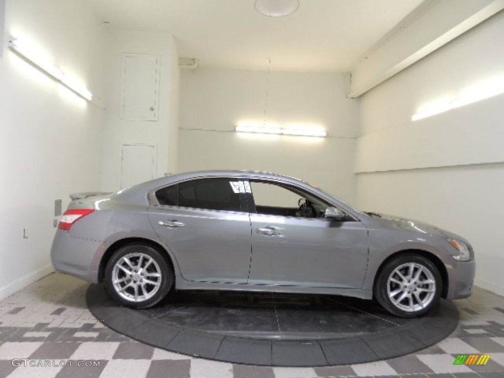 2009 Maxima 3.5 SV - Precision Gray Metallic / Frost Leather photo #5