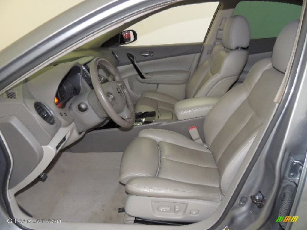 2009 Maxima 3.5 SV - Precision Gray Metallic / Frost Leather photo #17