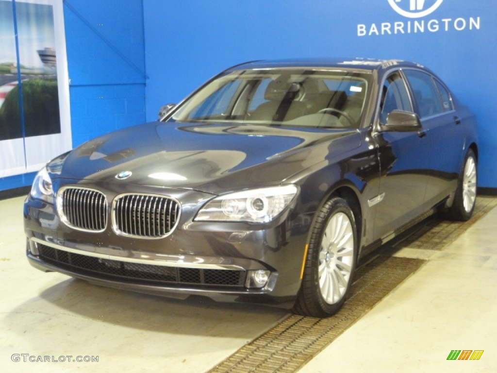 2012 7 Series 750Li xDrive Sedan - Dark Graphite Metallic / Black photo #3