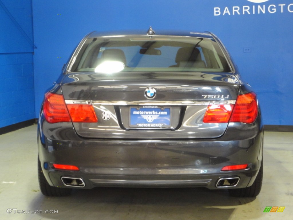 2012 7 Series 750Li xDrive Sedan - Dark Graphite Metallic / Black photo #7