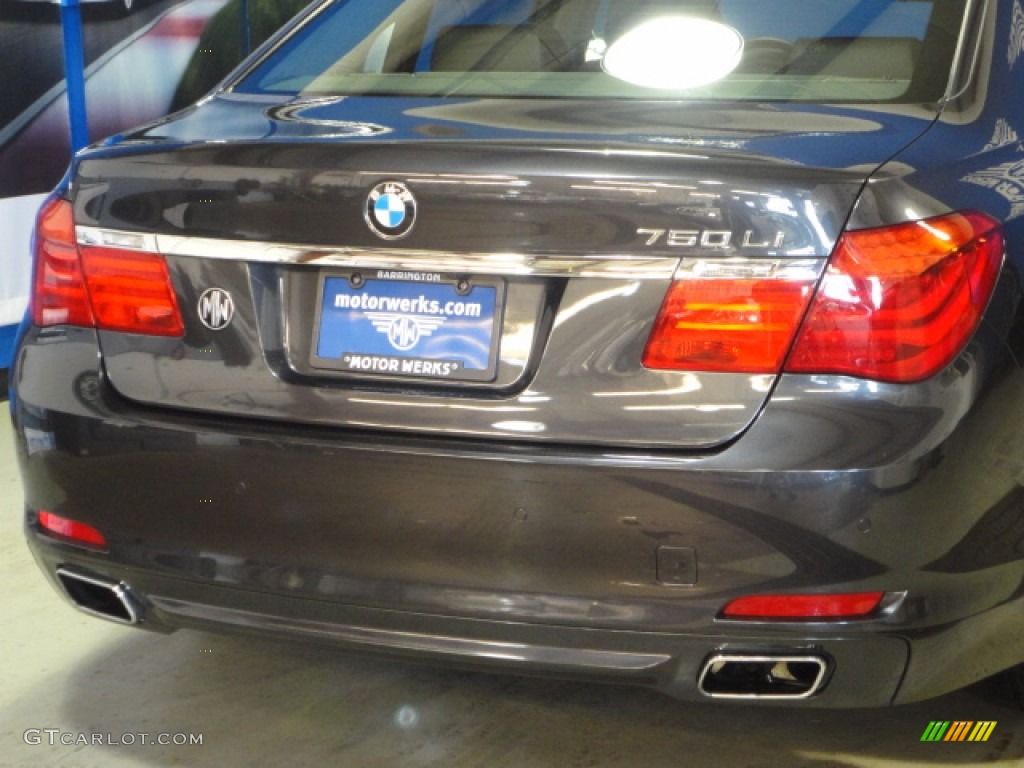 2012 7 Series 750Li xDrive Sedan - Dark Graphite Metallic / Black photo #9