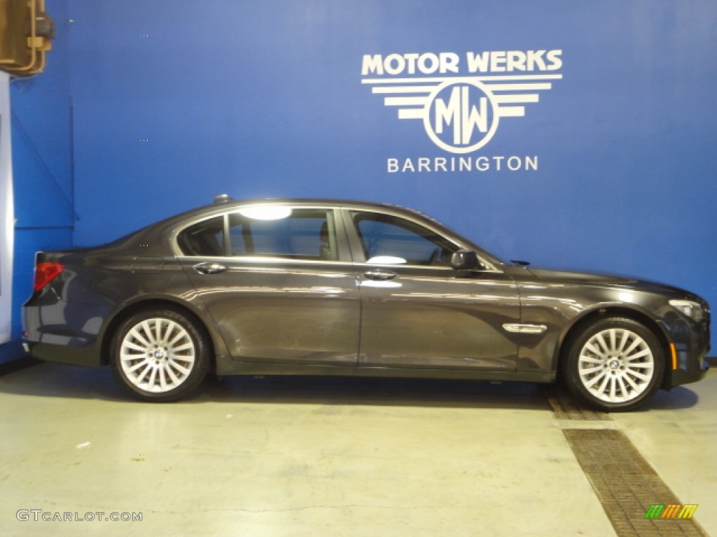 2012 7 Series 750Li xDrive Sedan - Dark Graphite Metallic / Black photo #11