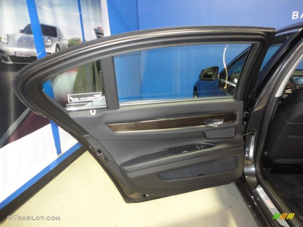 2012 7 Series 750Li xDrive Sedan - Dark Graphite Metallic / Black photo #21