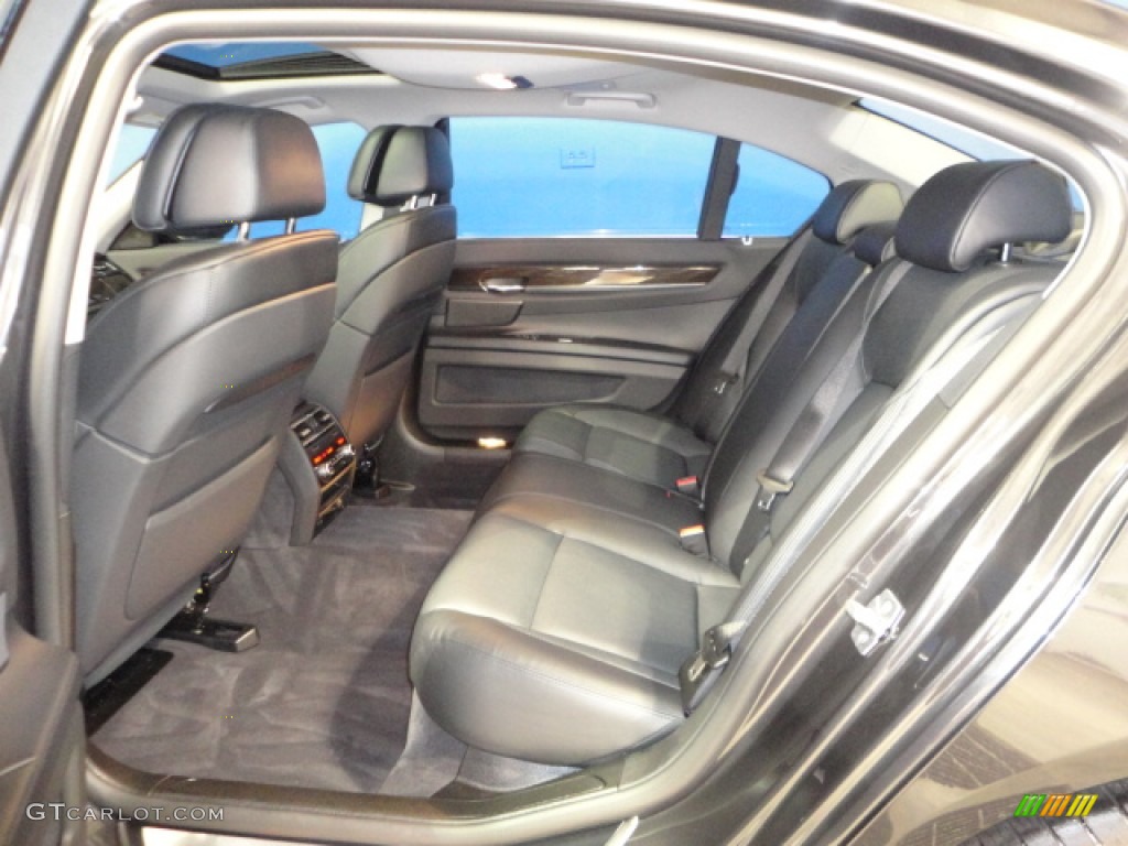 2012 7 Series 750Li xDrive Sedan - Dark Graphite Metallic / Black photo #22