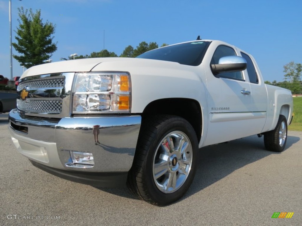 2013 Silverado 1500 LT Extended Cab - Summit White / Ebony photo #2