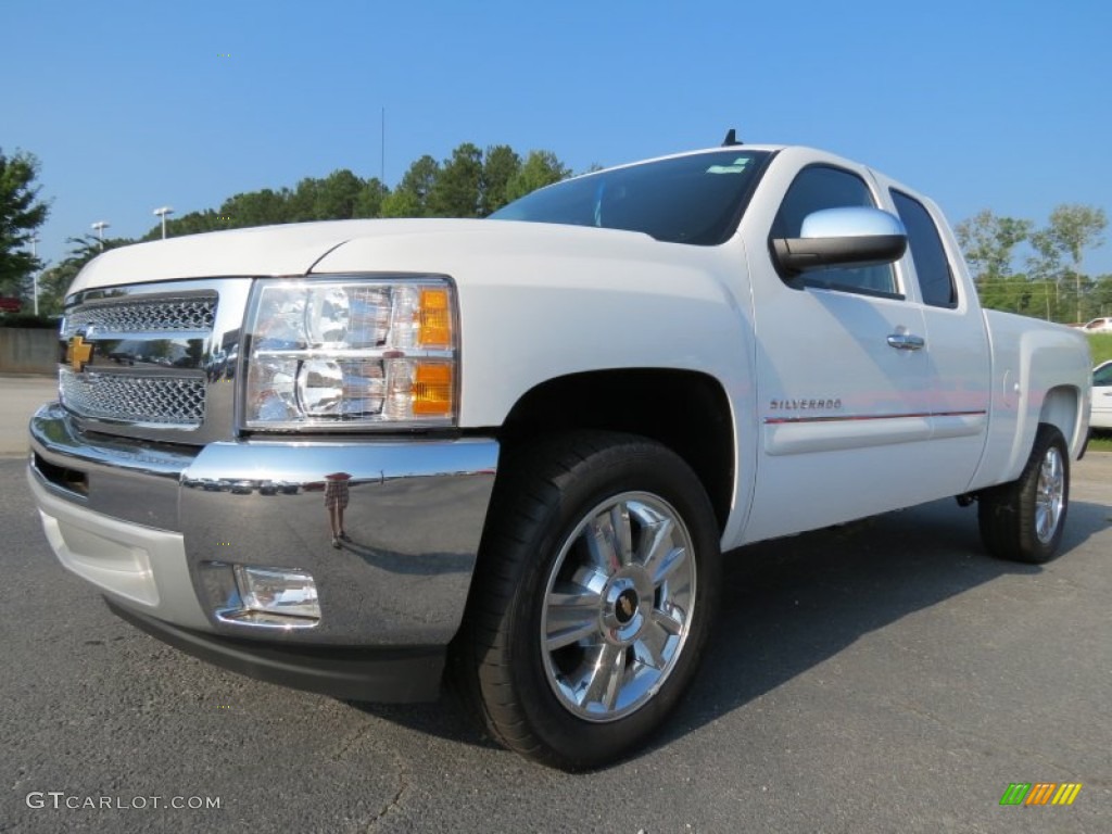 2013 Silverado 1500 LT Extended Cab - Summit White / Ebony photo #2