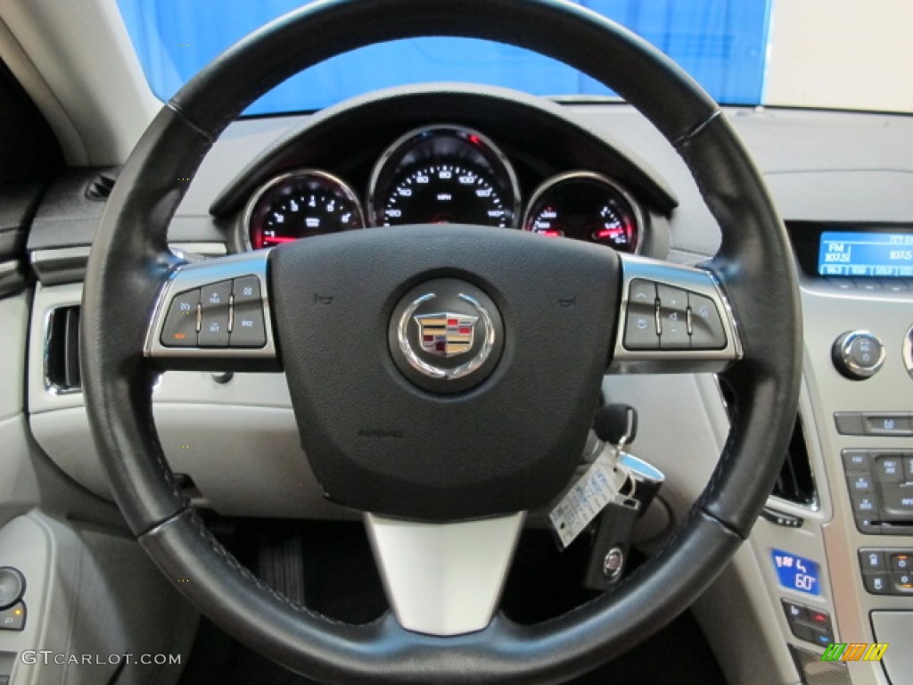 2010 Cadillac CTS 4 3.0 AWD Sedan Light Titanium/Ebony Steering Wheel Photo #69504289