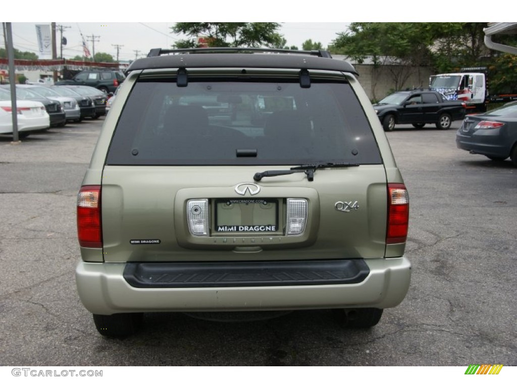 2002 QX4 4x4 - Millenium Jade Metallic / Graphite photo #6