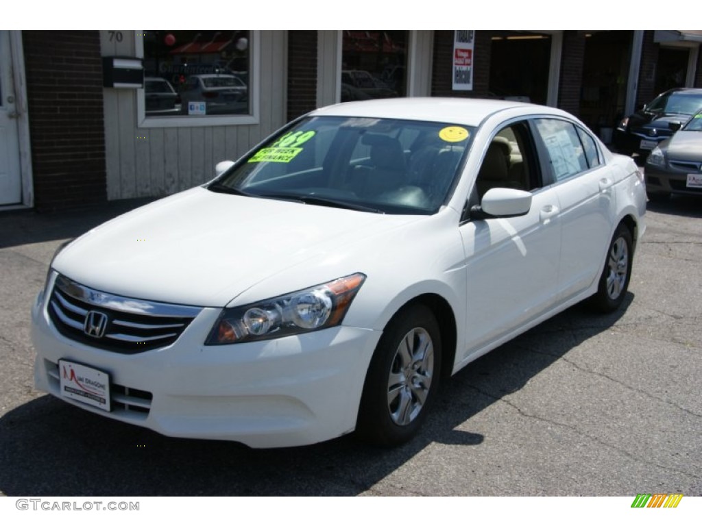 2011 Accord SE Sedan - Taffeta White / Ivory photo #1