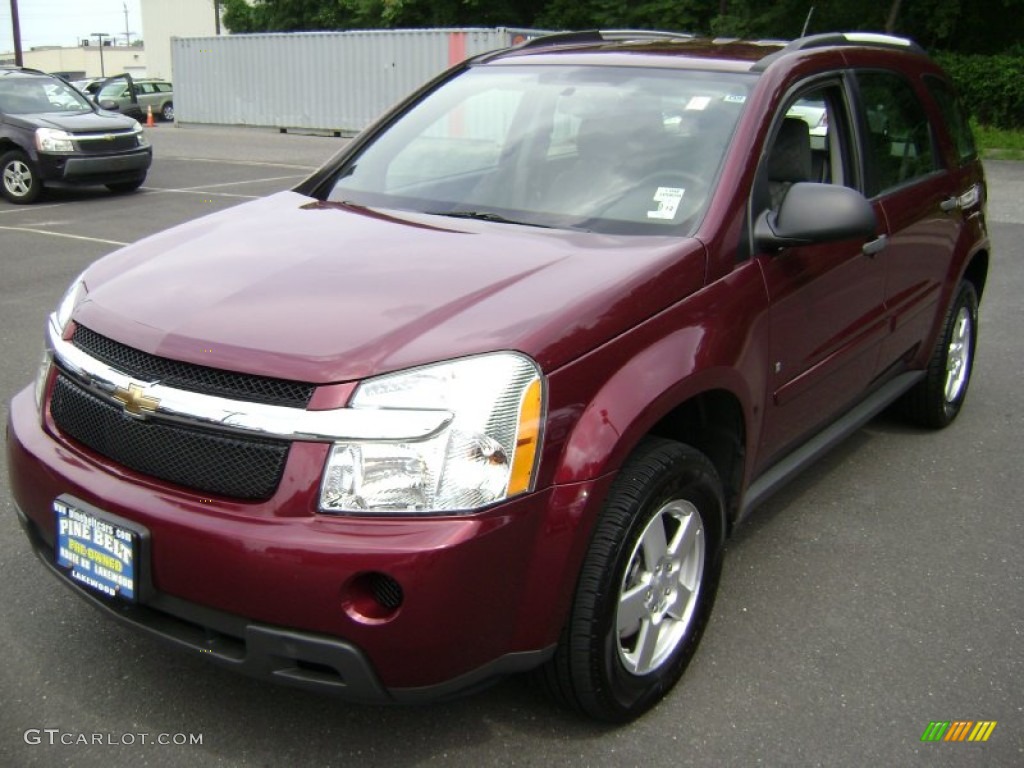 2009 Equinox LS - Deep Ruby Red Metallic / Light Gray photo #1