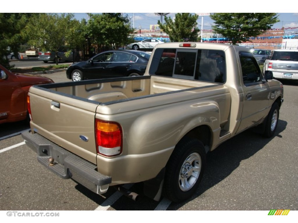 1999 Ranger XLT Regular Cab - Harvest Gold Metallic / Medium Graphite photo #4